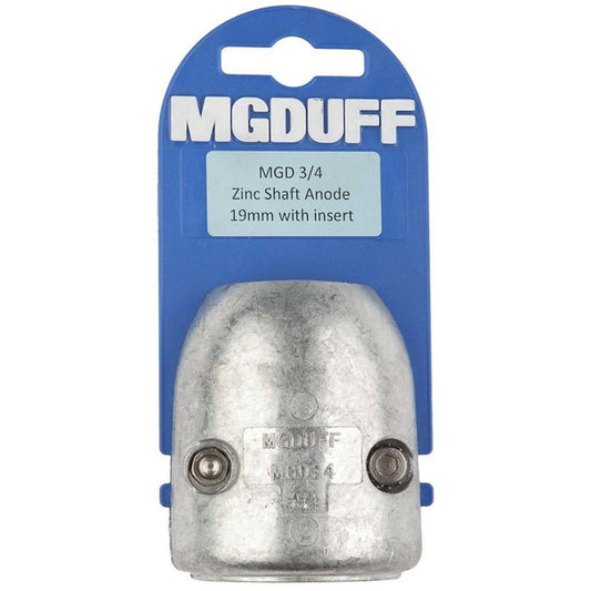 MG Duff MGD Series Egg Type Shaft Anode - Zinc