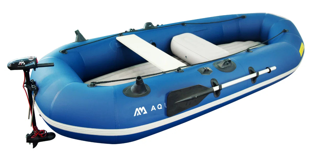 Aqua Marina Classic Inflatable Fishing Boat With T-18 Electric Motor