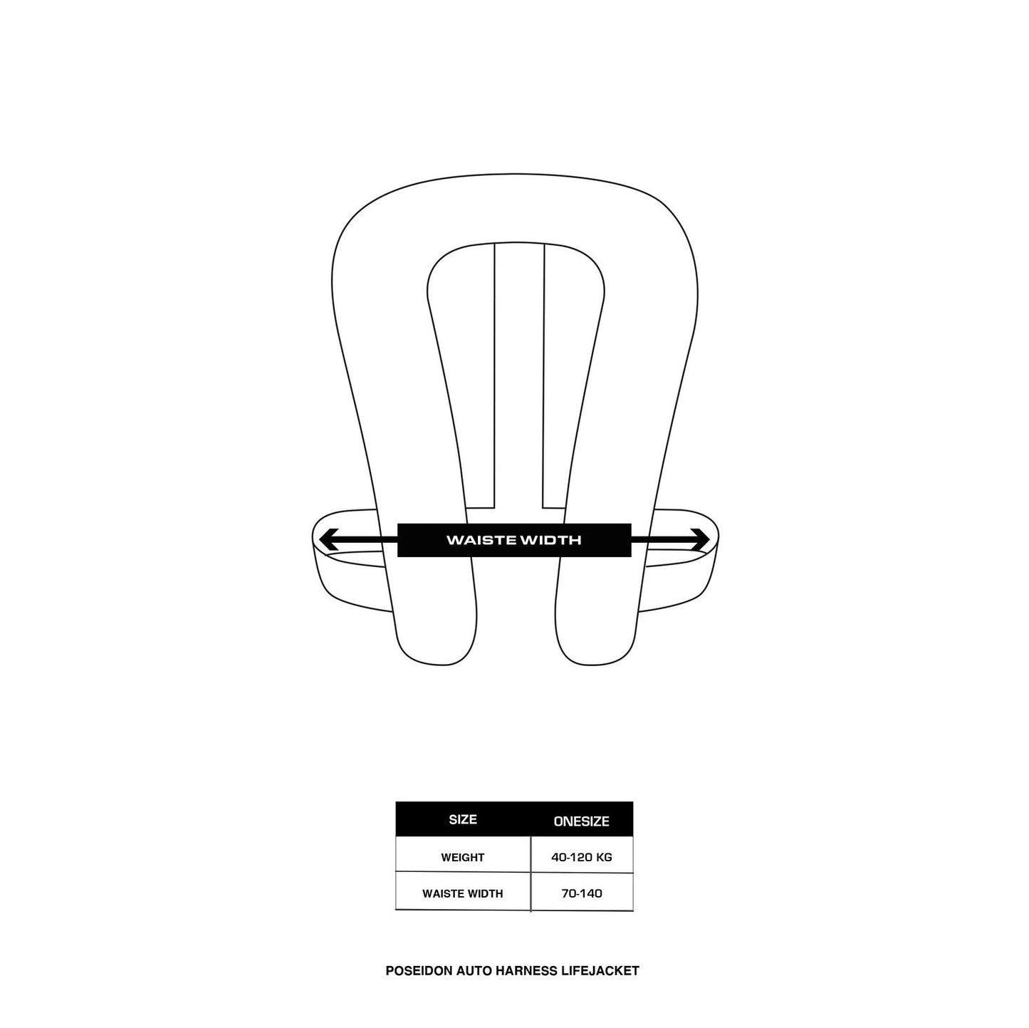 Baltic Poseidon 165N Automatic Harness Lifejacket