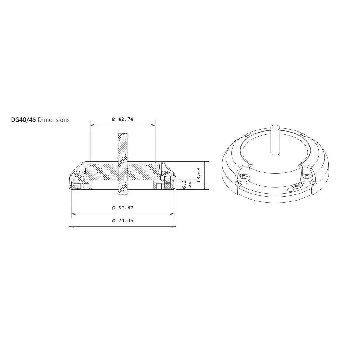 Index Marine DG40 Waterproof Cable Gland