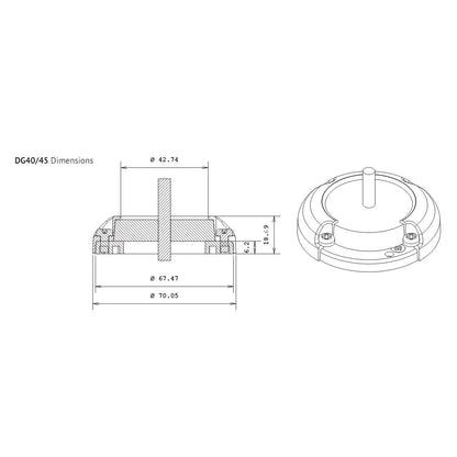 Index Marine DG40 Waterproof Cable Gland