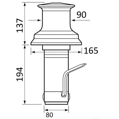 Lewmar C3 Vertical Electric Capstan Kit - 1000w