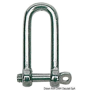 Osculati Stainless Steel Long D Shackle