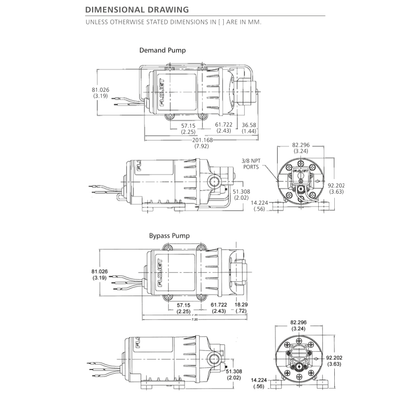 Flojet Duplex II Self Priming Diaphragm Demand Pump