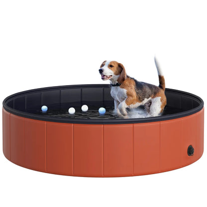 PawHut Foldable Outdoor Pet Paddling Pool