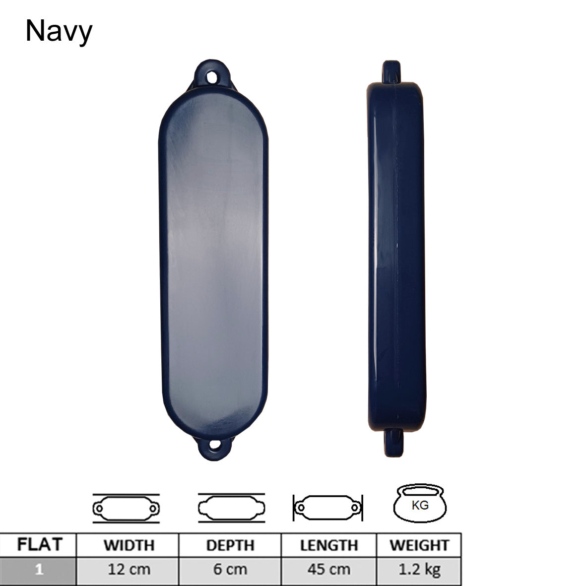 Majoni Narrowboat Flat Boat Fender