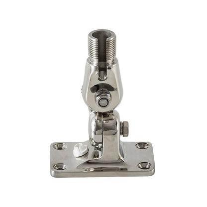 Glomex Glomeasy RA107SSFME Stainless Steel 4 Way Ratchet Antenna Mount