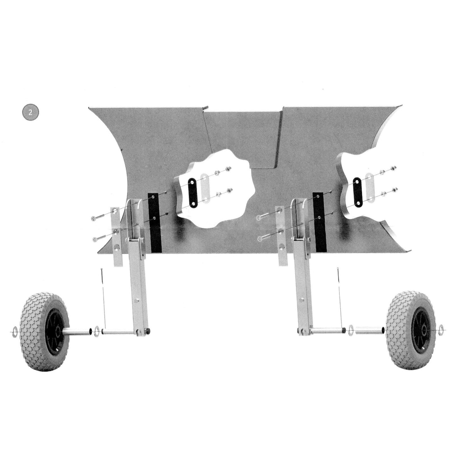 EasyFlip Dinghy Launching Wheels