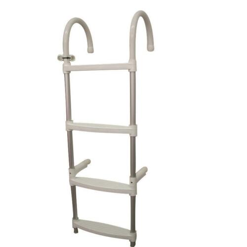 Lalizas 4 Step Plastic & Aluminium Hook Over Boat Boarding Ladder