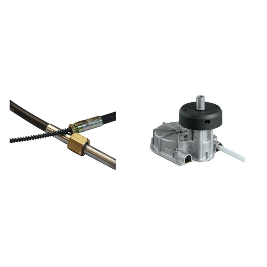 Multiflex H1 Planetary 150 Helm And SC-16 Steering Cable Heavy Duty Steering Bundle