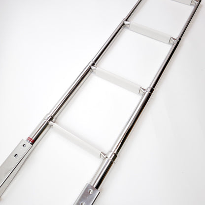 Stainless Steel Telescopic Boarding Ladder - 4 Step