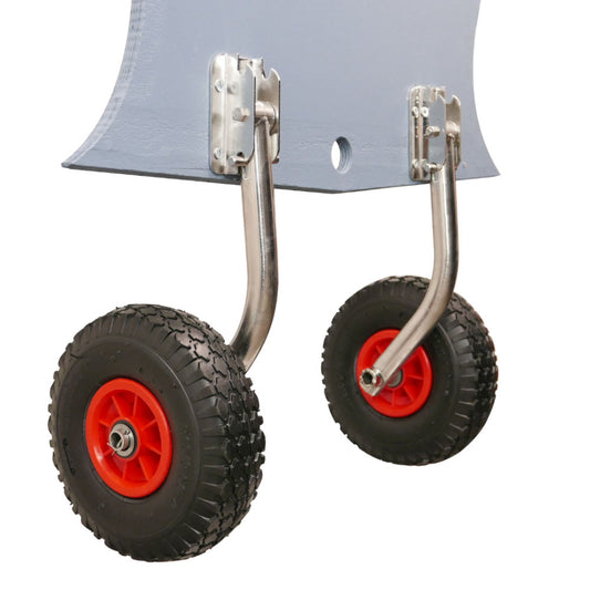 EasyFold Stainless Steel Boat Launching Wheels - Red