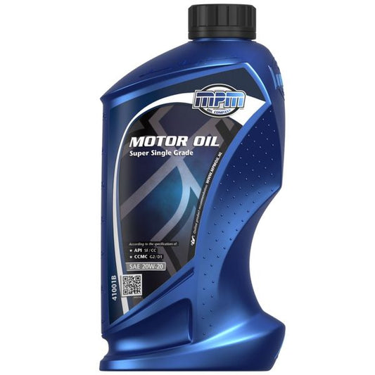 MPM Motor Oil SAE 20W-20 Super Single Grade Oil - 1 Litre