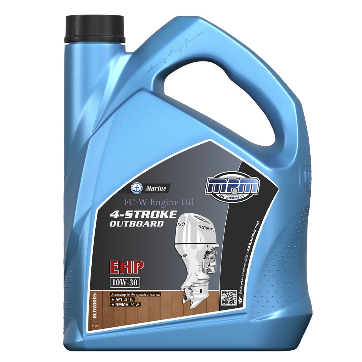 MPM Marine FC-W 4-Stroke Outboard Oil EHP 10W-30 - 5 Litre