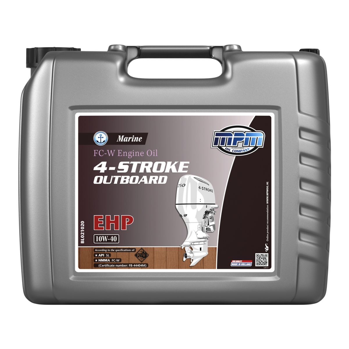 MPM Marine FC-W 4-Stroke Outboard Oil EHP 10W-40 - 20 Litre