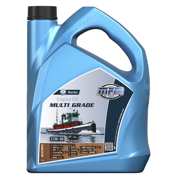 MPM Marine Multi Grade Engine Oil 15W-40 - 5 Litre