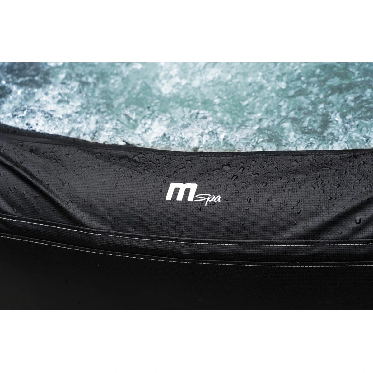 MSpa Premium Portland 6 Person Square Black Inflatable Hot Tub