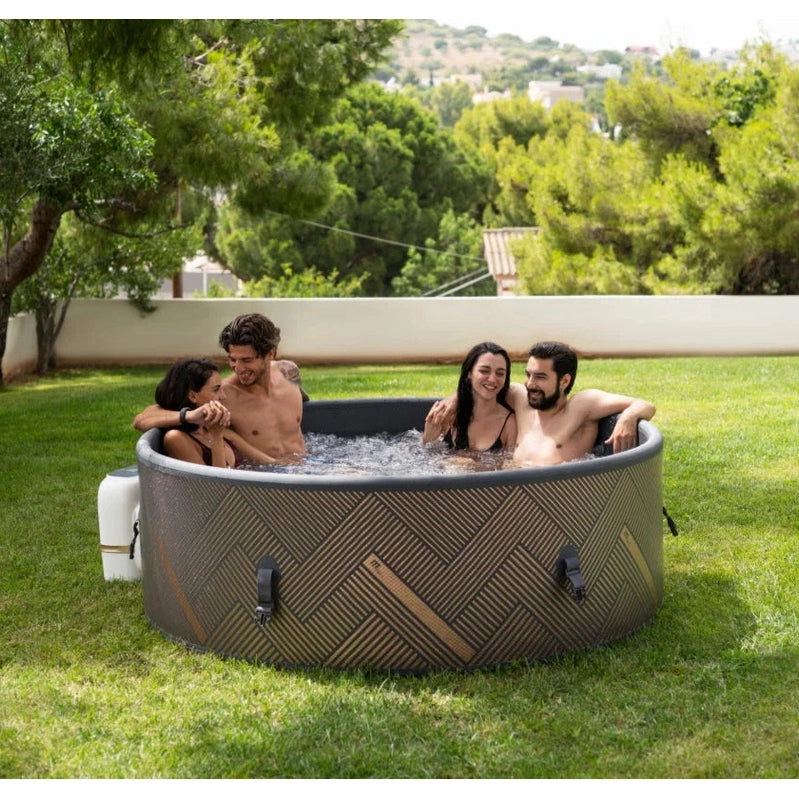 MSpa Verto Mono-Eco 6 Person Round Champagne Gold Inflatable Hot Tub