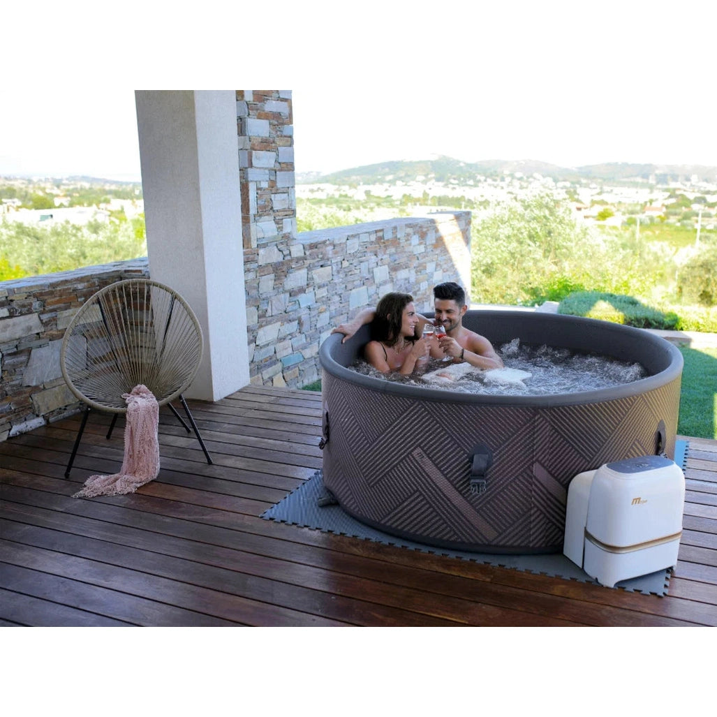 MSpa Verto Mono-Eco 6 Person Round Champagne Gold Inflatable Hot Tub