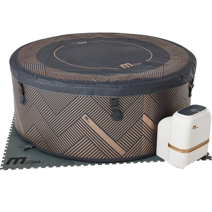 MSpa Verto Mono-Eco 6 Person Round Champagne Gold Inflatable Hot Tub