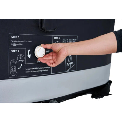 MSpa Premium Portland 6 Person Square Black Inflatable Hot Tub
