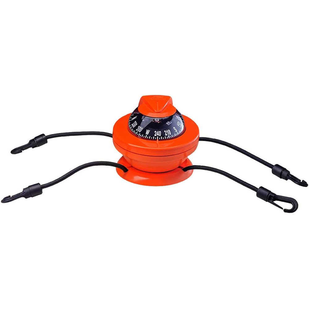 Plastimo Offshore 55 Orange Kayak Compass With Black Card