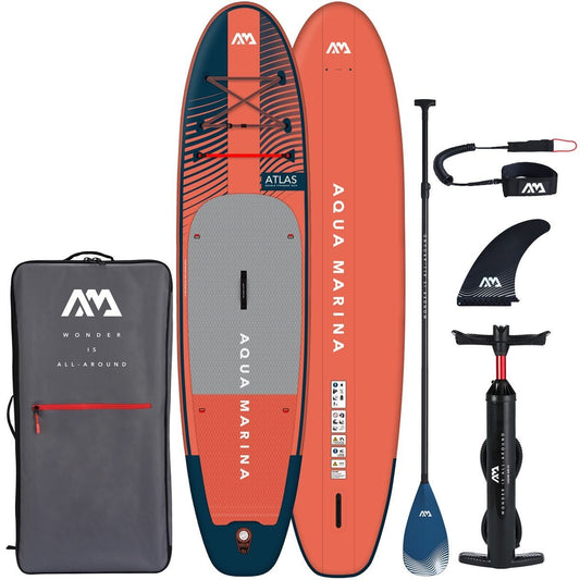 Aqua Marina Atlas iSUP 12" Inflatable Paddle Board w/ Hybrid Paddle