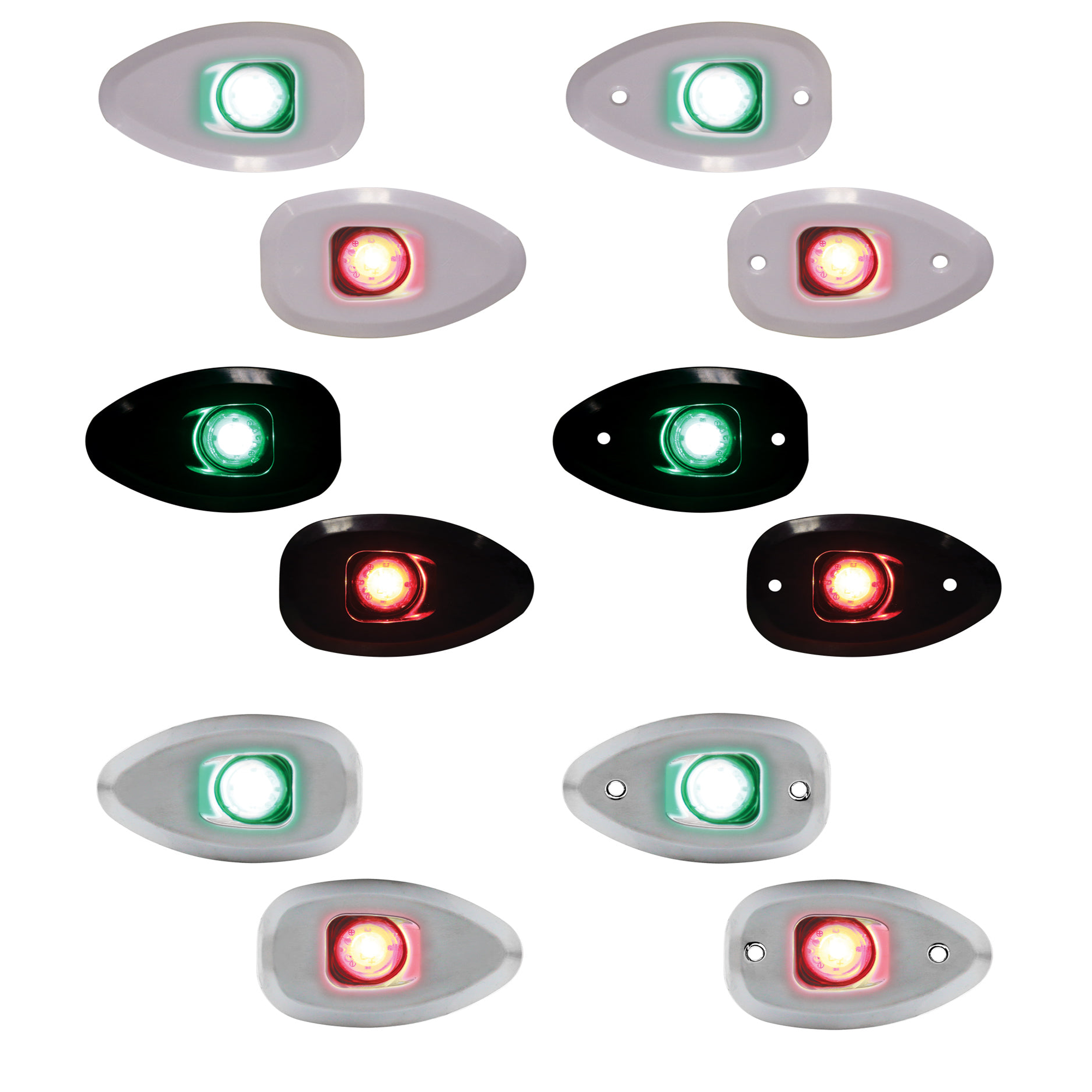 Lalizas MICRO LED 12 Side & Flush Mounted Starboard & Port Navigation ...