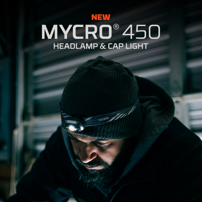 Nebo Mycro 450 Head Torch Convertible Headlamp - Up To 450 Lumens