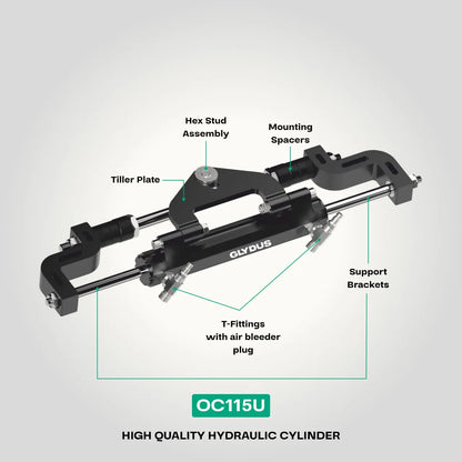 Glydus Outboard Hydraulic Steering Kit - Up To 115HP