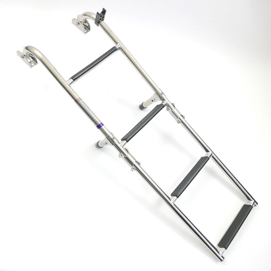 Stainless Steel Folding Boarding Ladder - 4 Step