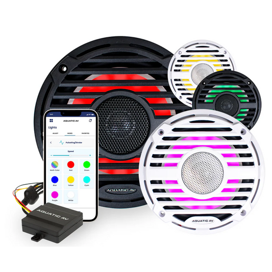 Aquatic AV Pro Classic 6.5" Round Marine Speakers - 120W