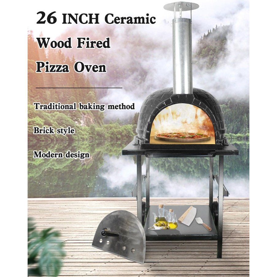 SAC Kamado Ceramic Outdoor Pizza Oven