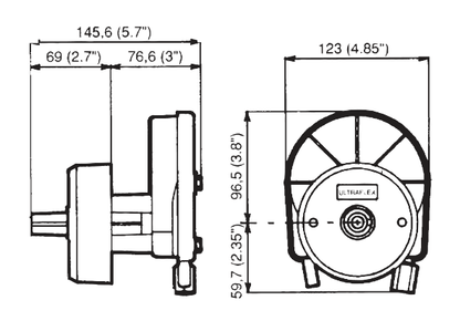 Ultraflex T67 Steering Helm With 90° Bezel - Up to 55HP