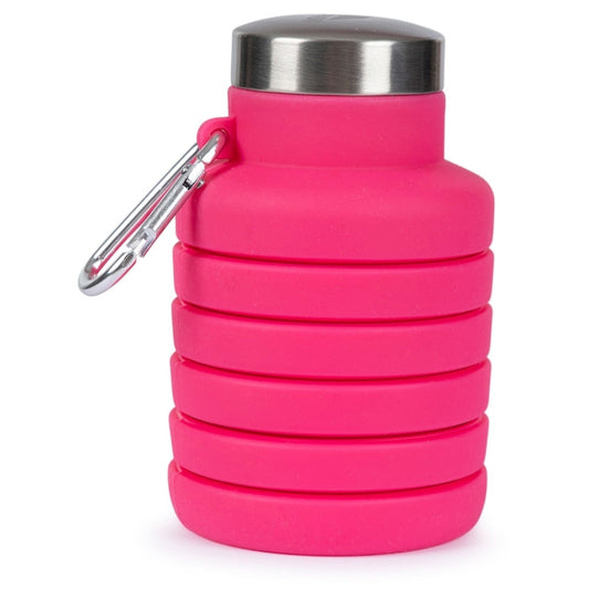 Trespass Vavo Folded Bottle with Caribiner Flamingo