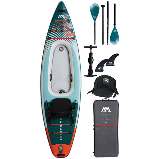 Aqua Marina Cascade Hybrid iSUP 11'2" Inflatable Paddle Board & Kayak