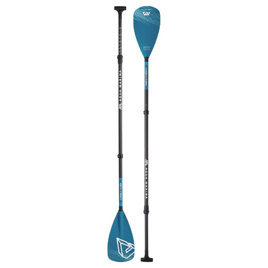 Aqua Marina Carbon GUIDE Adjustable 3 Section Carbon SUP Paddle - 180 To 220cm