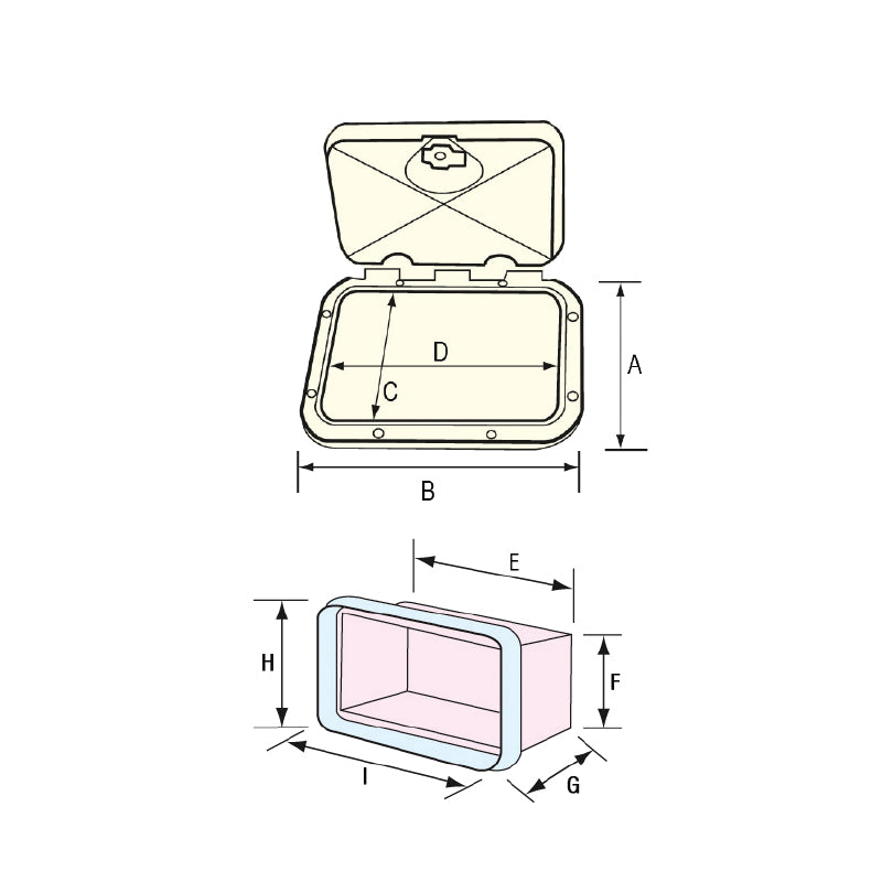 Nuova Rade CLASSIC Storage Hatch With Box & Drawers