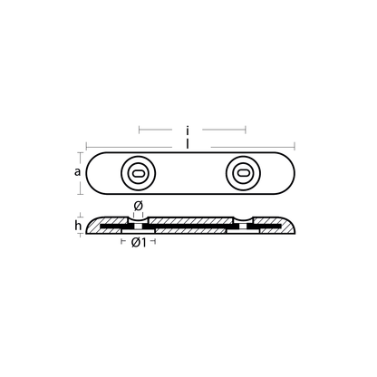 Tecnoseal 00272 Bolt On Bar Hull Anode