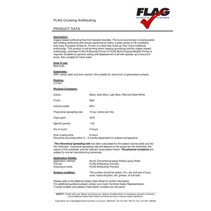 Flag Cruising Antifouling - 2.5 Litre