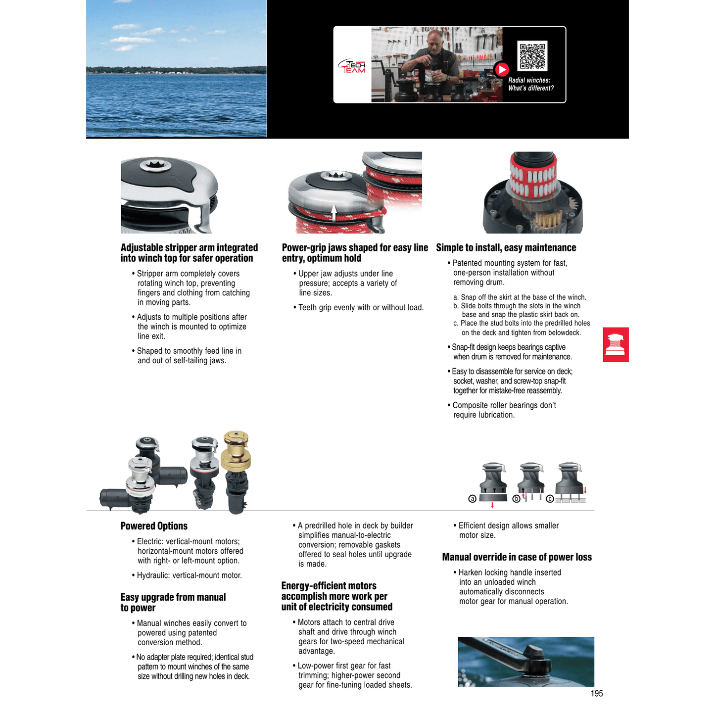 Harken Radial Self Tailing Manual Winches