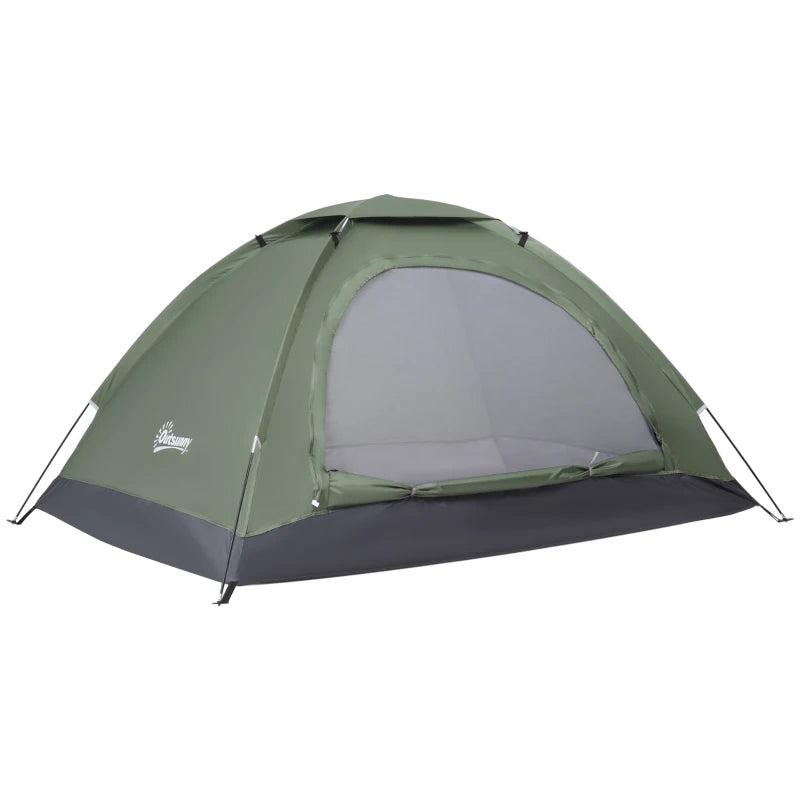 Outsunny Waterproof Camping Tent With Zipped Doors - 1/2 Person