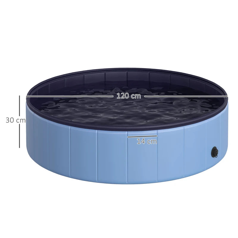 PawHut Foldable Outdoor Pet Paddling Pool