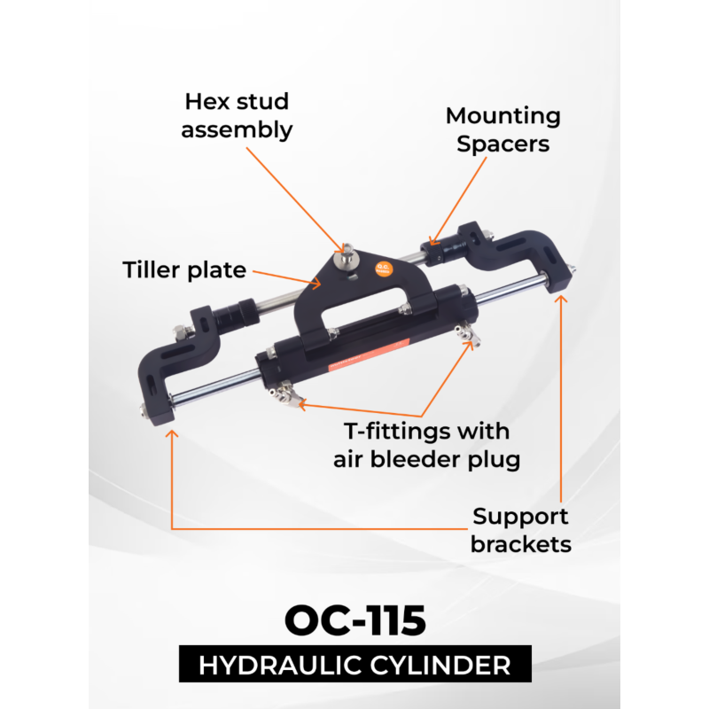 Multiflex Multisteer Outboard Hydraulic Steering Kit - Up To 115HP