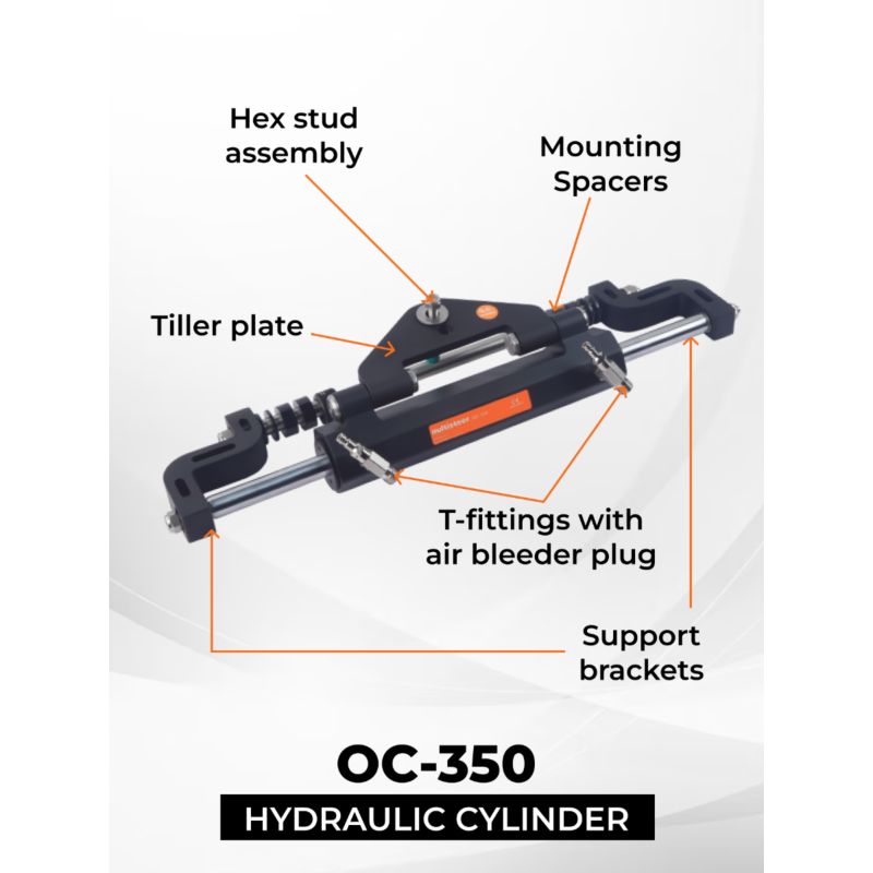 Multiflex Multisteer Outboard Hydraulic Steering Kit - Up To 350HP