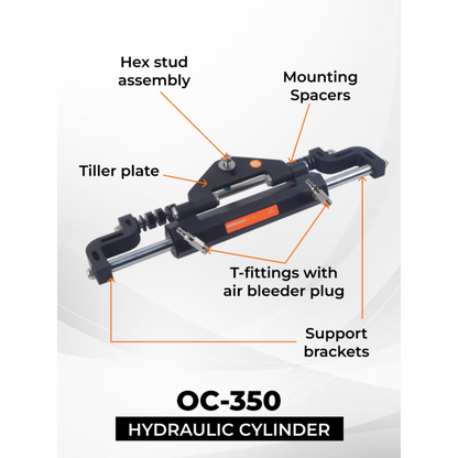 Multiflex Multisteer Outboard Hydraulic Steering Kit - Up To 350HP