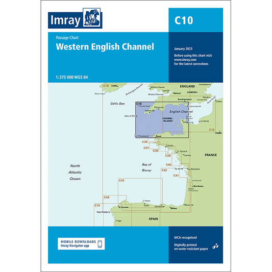 Imray C Series Nautical Navigation Charts - British Isle/EU