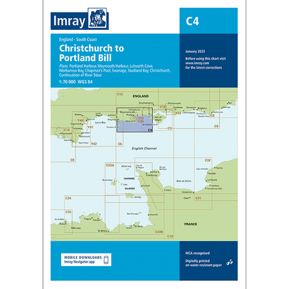 Imray C Series Nautical Navigation Charts - British Isle/EU
