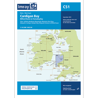 Imray C Series Nautical Navigation Charts - British Isle/EU