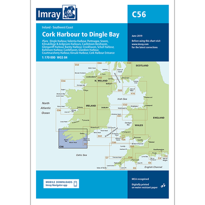 Imray C Series Nautical Navigation Charts - British Isle/EU